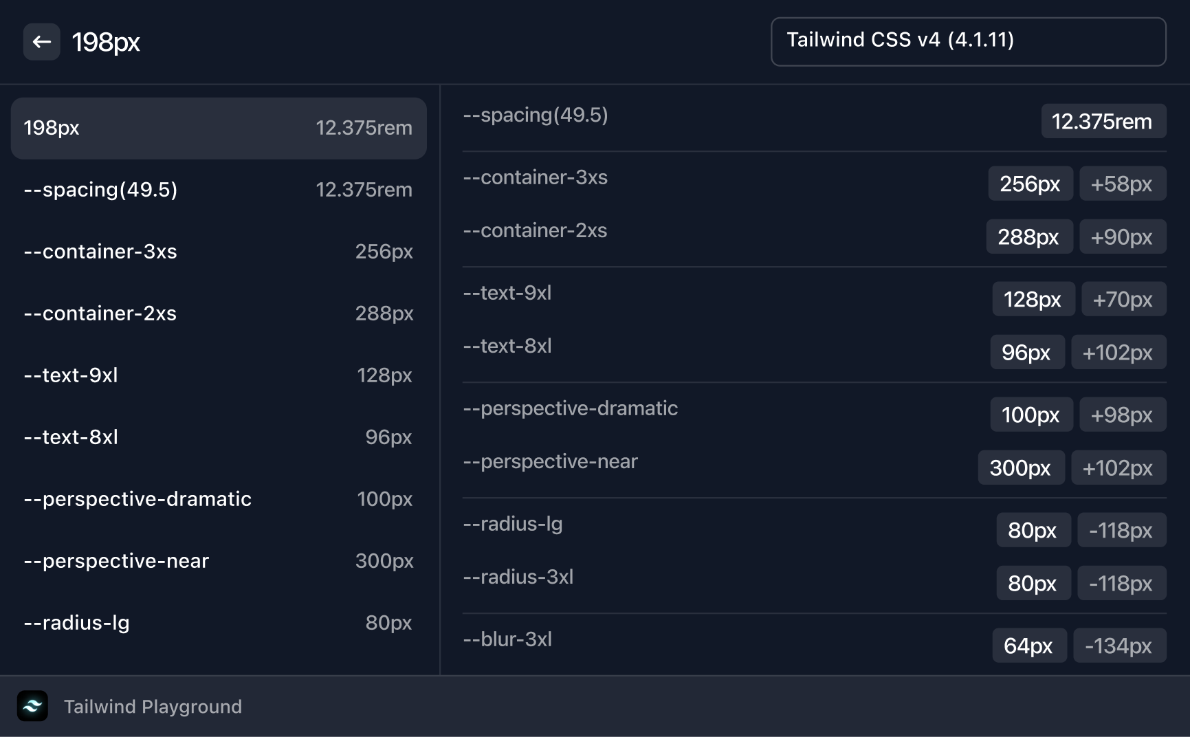 Tailwind CSS Raycast Extension